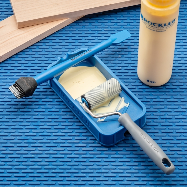 Rockler Mini Glue Roller with Silicone Tray - full pic 
