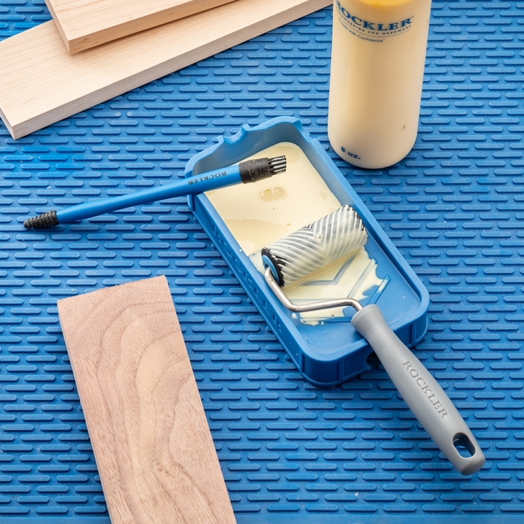 Rockler Mini Glue Roller with Silicone Tray - full pic 