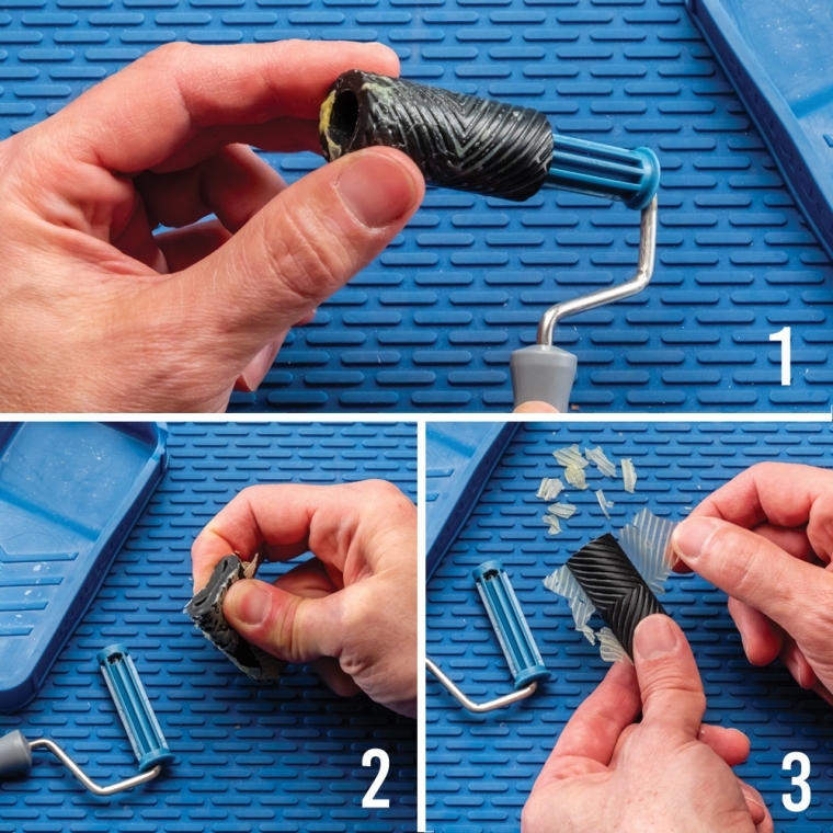 Rockler Mini Glue Roller with Silicone Tray - full pic 