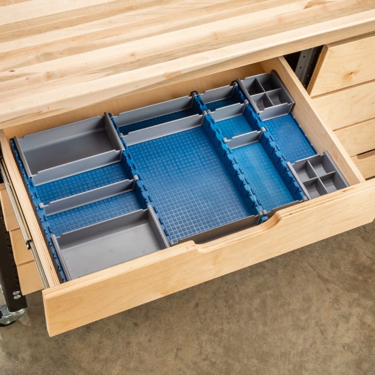 Rockler Lock-Align Drawer Organizer System, 13-Piece Starter Kit - full pic 