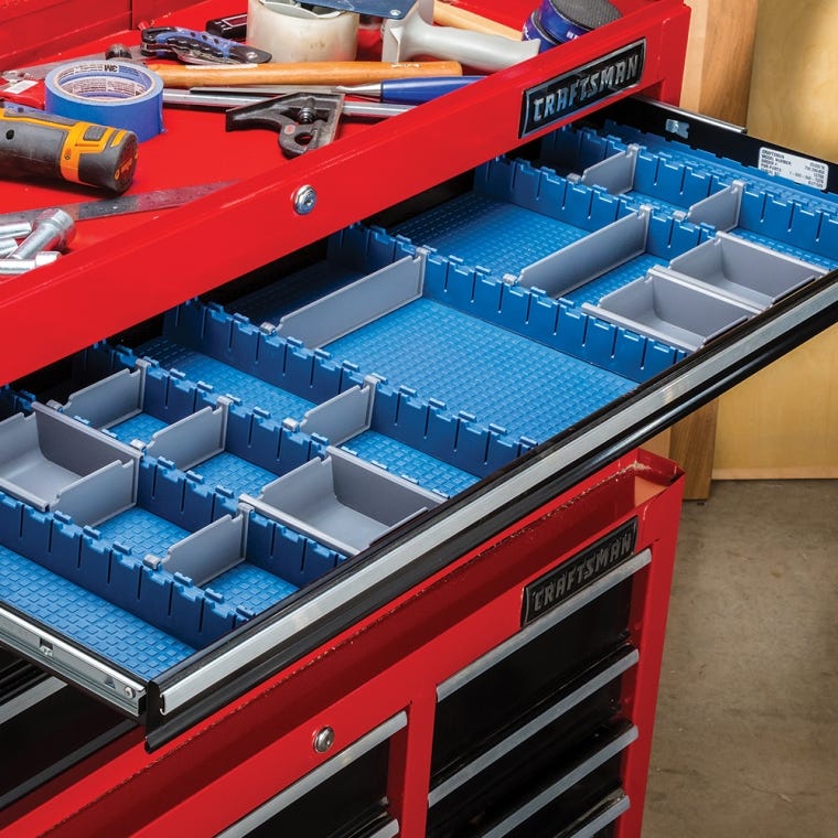Rockler Lock-Align Drawer Organizer System, 13-Piece Starter Kit - full pic 