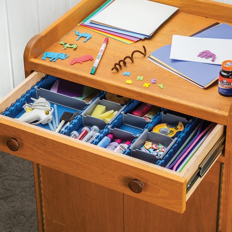 Rockler Lock-Align Drawer Organizer System, 13-Piece Starter Kit - full pic 