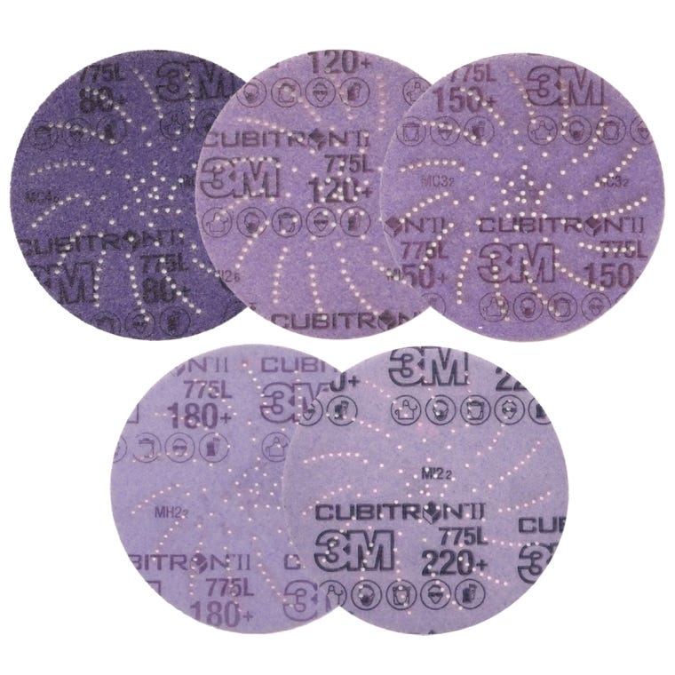 3M Xtract Cubitron II 775L 5'' Dia. Film-Backed Disc Multi-Packs - full pic 