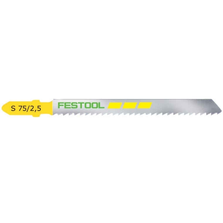 Festool Jigsaw Blades, Wood Fine Cut, S 75/2,5/25, 25-Pack (204257) - full pic 