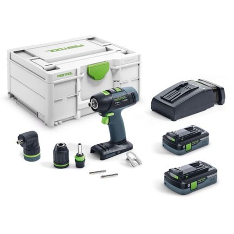 Festool Cordless Drill T18+3 HPC 4,0 I-Set (577608) - full pic 