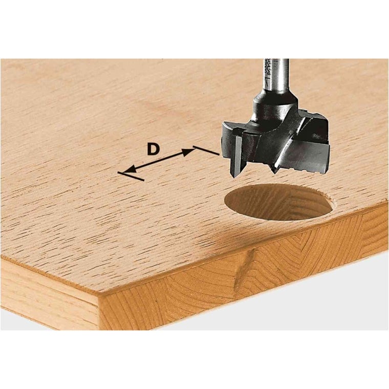  Festool Hinge Cup Drilling Router Bit, 35mm Dia. (491077)  - full pic 