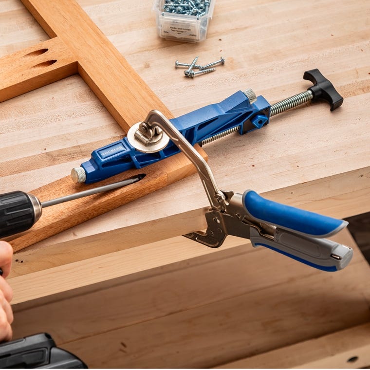 Rockler Quick-Release Pock-It Hole Clamp - full pic 