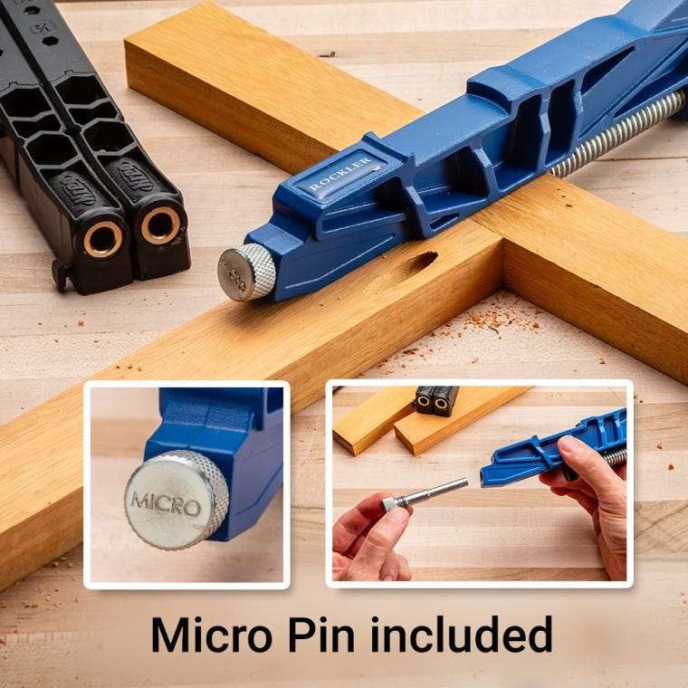 Rockler Quick-Release Pock-It Hole Clamp - full pic 