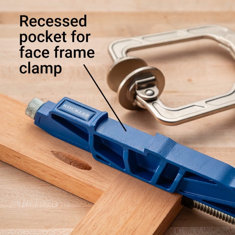 Rockler Quick-Release Pock-It Hole Clamp - full pic 