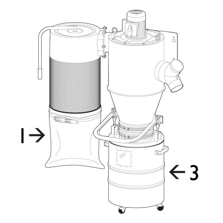 Replacement Bags for Dust Right Wall-Mount HEPA Cyclone Dust Collector, 4-Pack - full pic 