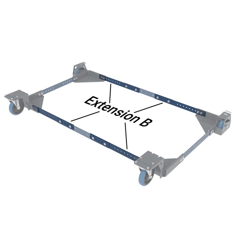 Extension Stretcher Set B for Rockler All-Terrain Mobile Base (Four 17-1/2'' Stretchers) - full pic 
