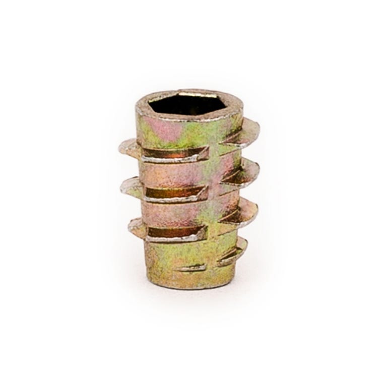 E-Z Hex Threaded Insert for Soft Wood - Flush - Pack of 50 - full pic 