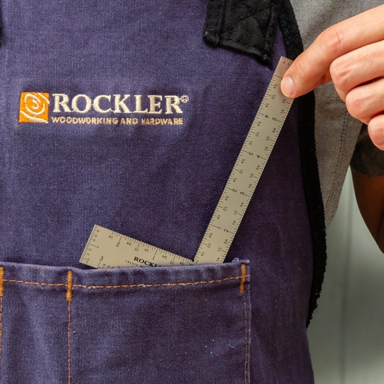 Rockler 6'' x 3'' Flat L-Rule - full pic 