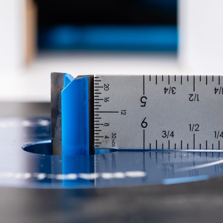 Rockler 6'' x 3'' Flat L-Rule - full pic 