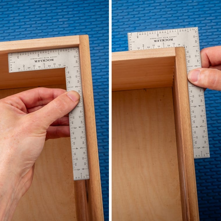 Rockler 6'' x 3'' Flat L-Rule - full pic 