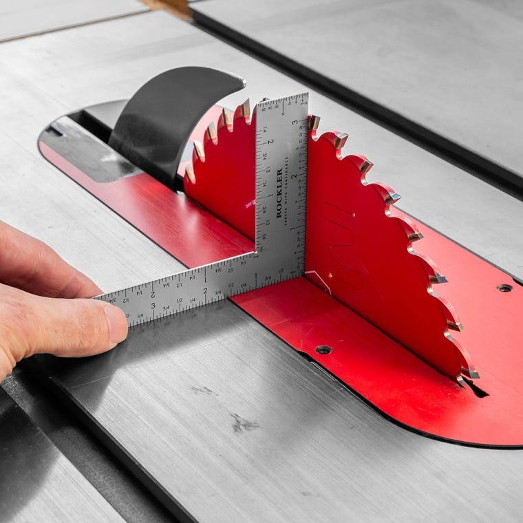 Rockler 6'' x 3'' Flat L-Rule - full pic 