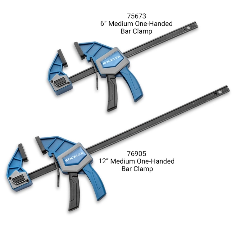 Rockler Medium-Duty One-Handed Bar Clamps - full pic 