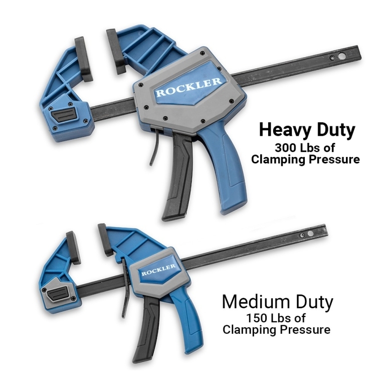 Rockler Medium-Duty One-Handed Bar Clamps - full pic 