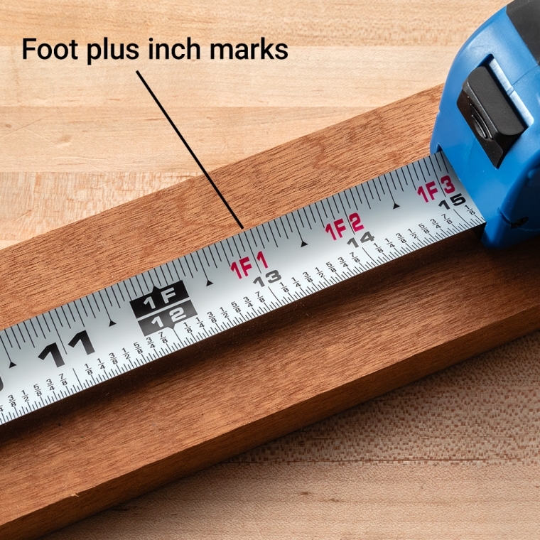 Rockler Sure-Lock Tape Measure, 16' Standard - full pic 