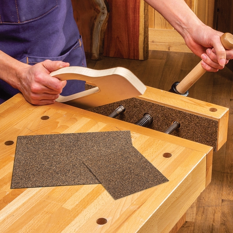 Adhesive-Backed Rubberized Cork Liners, 12'' x 12'' Sheets, 2-Pack - full pic 