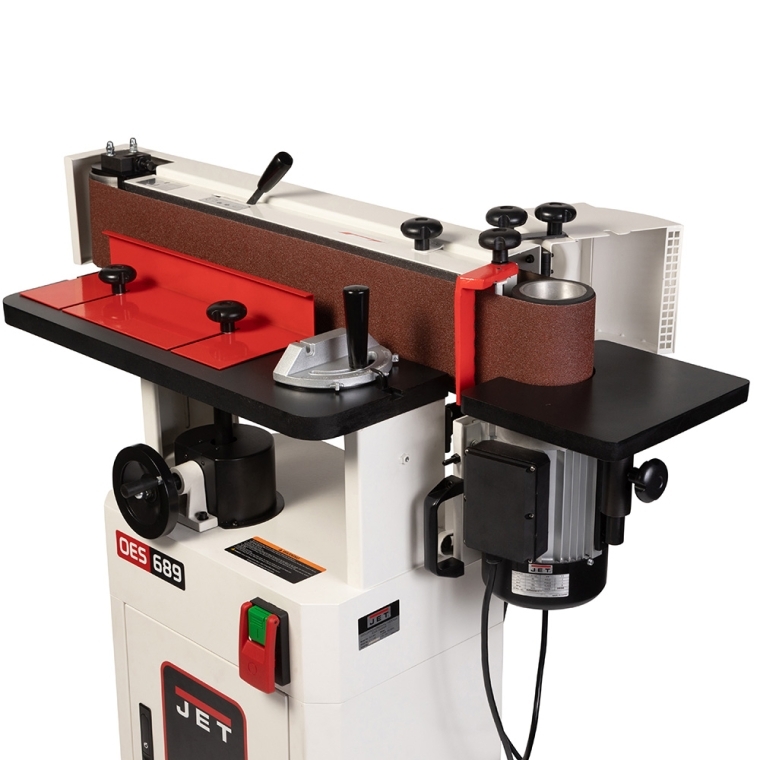 Jet Black Oscillating Belt Edge Sander OES-689-BLK, 6'' x 89'' Belt, 1.75HP, 1PH, 115/230V - full pic 