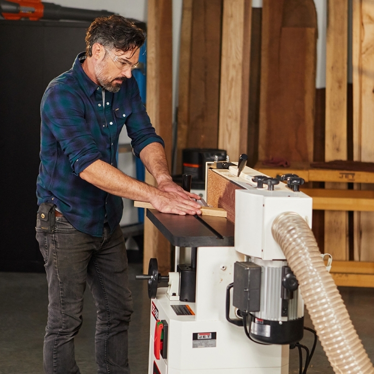 Jet Black Oscillating Belt Edge Sander OES-689-BLK, 6'' x 89'' Belt, 1.75HP, 1PH, 115/230V - full pic 