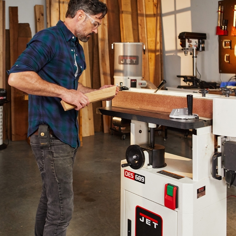 Jet Black Oscillating Belt Edge Sander OES-689-BLK, 6'' x 89'' Belt, 1.75HP, 1PH, 115/230V - full pic 