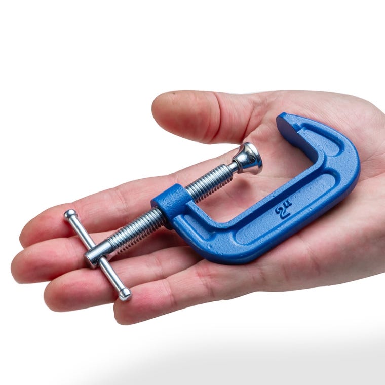 Rockler 2'' C-Clamps, 6-Pack - full pic 