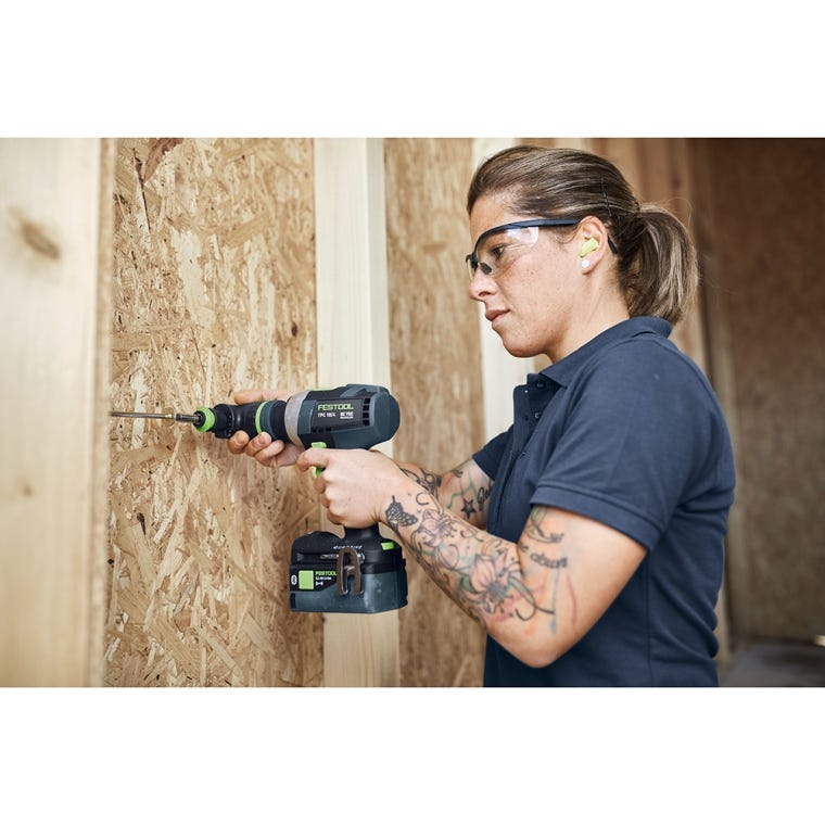 Festool Cordless Drill with Right-Angle Chuck, TPC 18/4 HPC 4,0 I-Set Quadrive (577626) - full pic 