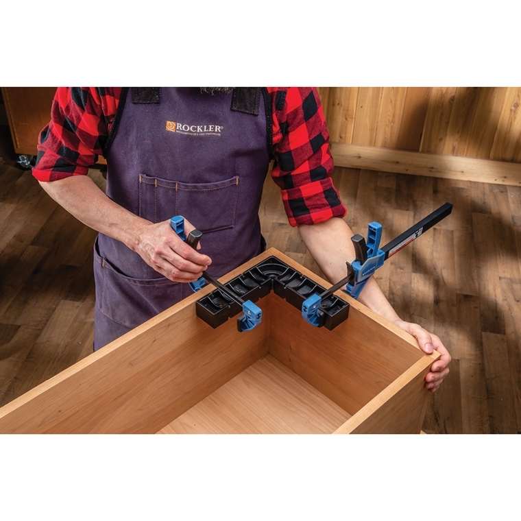 Rockler Spring-Loaded One-Handed Bar Clamp Set, (2) 6'', (2) 10'' - full pic 