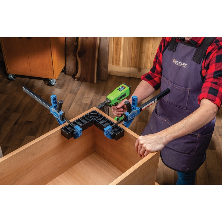 Rockler Spring-Loaded One-Handed Bar Clamp Set, (2) 6'', (2) 10'' - full pic 