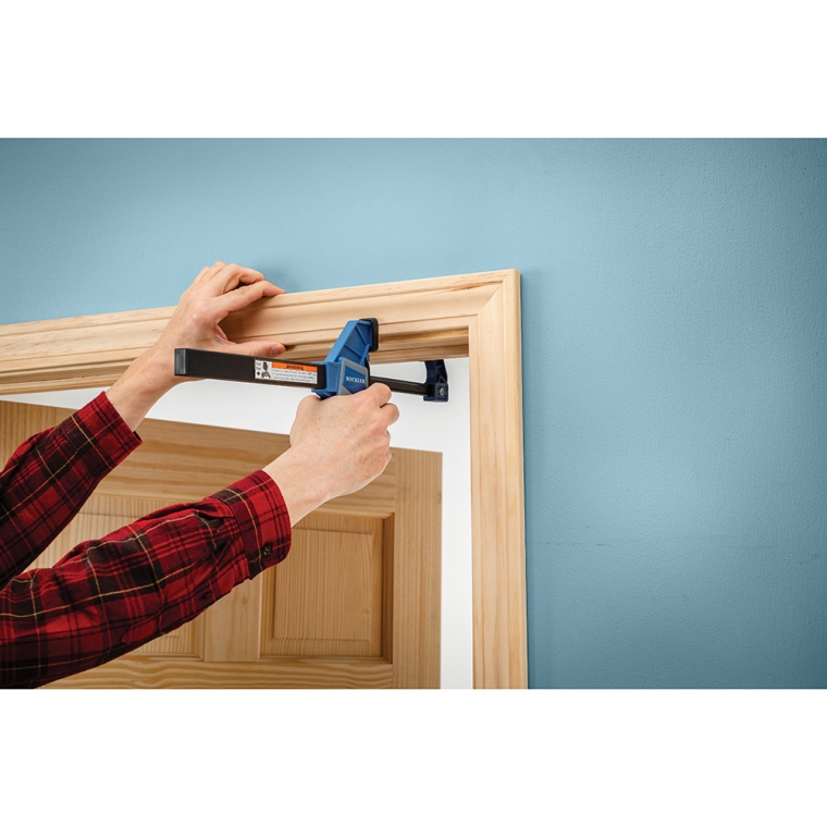 Rockler Spring-Loaded One-Handed Bar Clamp Set, (2) 6'', (2) 10'' - full pic 