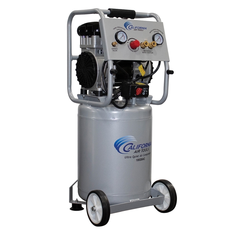 California Air Tools Ultra Quiet Air Compressor 10020AC, 2HP, 10-Gallon Aluminum Tank - full pic 