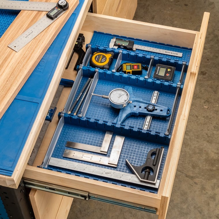Rockler Lock-Align Drawer Organizer System, 13-Piece Starter Kit - full pic 