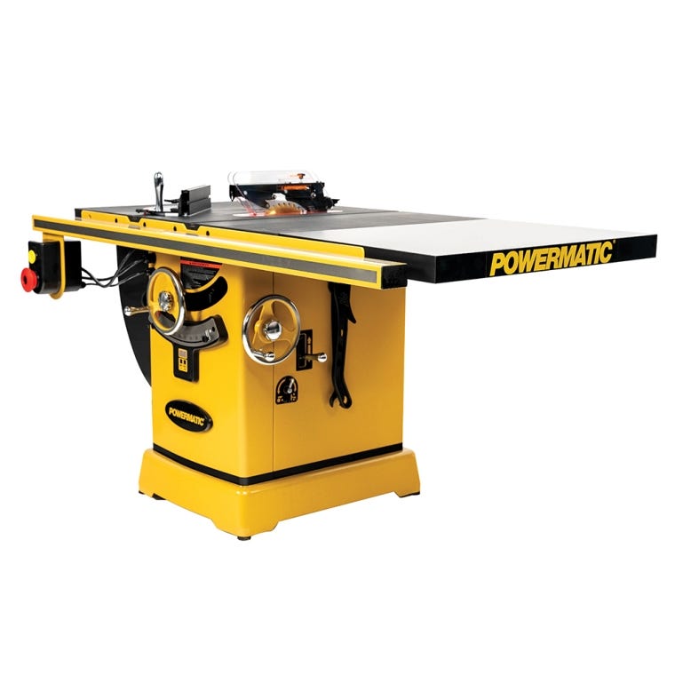 Powermatic ArmorGlide PM2000T 10'' Table Saw, 30'' Rip Accu-Fence, 5HP, 1PH, 230V - full pic 