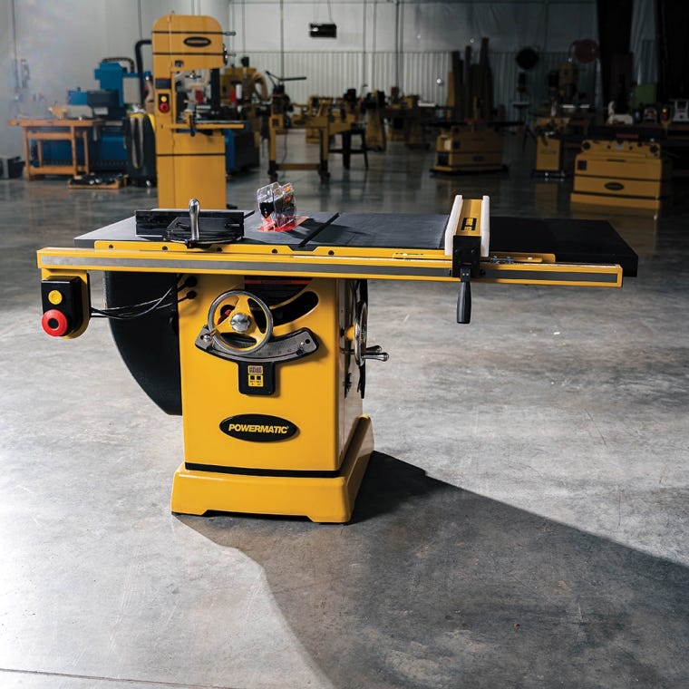 Powermatic ArmorGlide PM2000T 10'' Table Saw, 30'' Rip Accu-Fence, 5HP, 1PH, 230V - full pic 