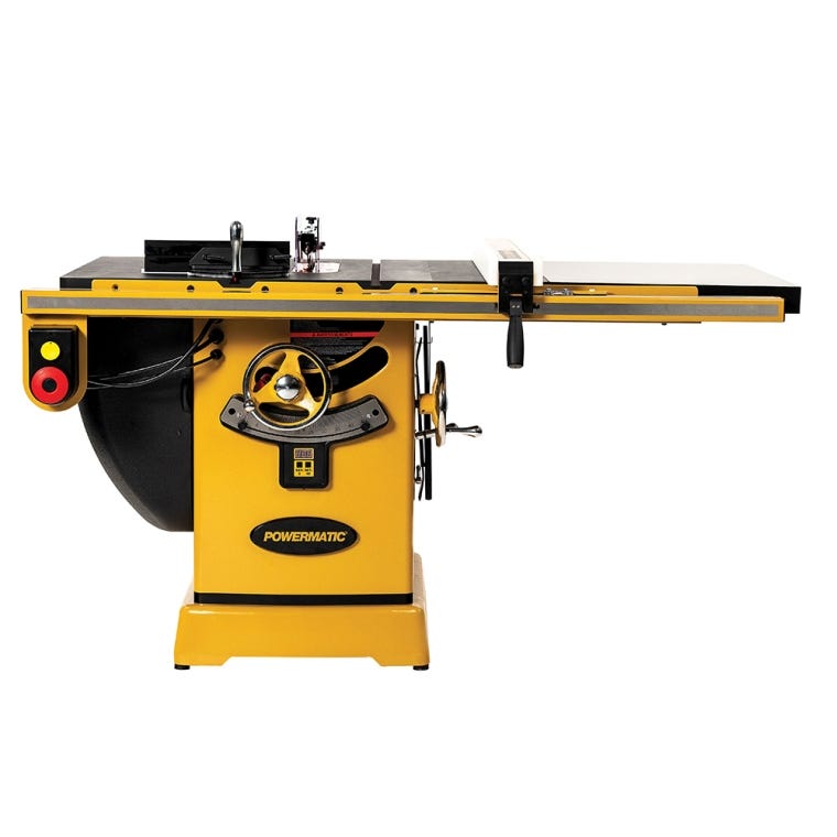 Powermatic ArmorGlide PM2000T 10'' Table Saw, 30'' Rip Accu-Fence, 5HP, 1PH, 230V - full pic 