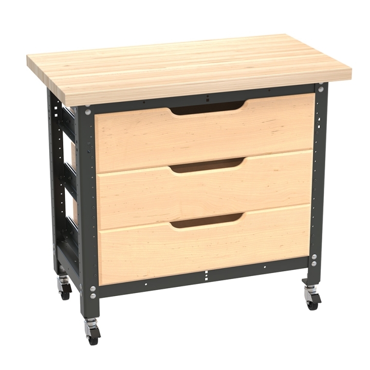 Rockler Rock-Steady Deluxe Lathe Stand Kit, 32''W x 16''D x 28''H - full pic 