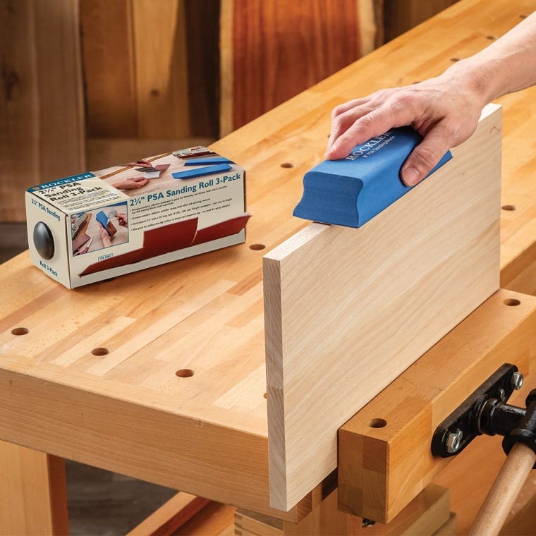 Rockler 2-3/4''W Pressure-Sensitive Adhesive Sanding Roll 3-Pack, 150-Grit, 240-Grit and 320-Grit - full pic 