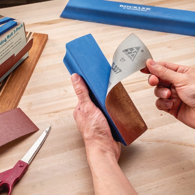 Rockler 2-3/4''W Pressure-Sensitive Adhesive Sanding Roll 3-Pack, 150-Grit, 240-Grit and 320-Grit - full pic 