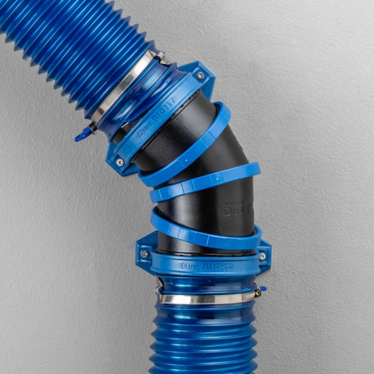 Dust Right Ready-Mount Dust Fitting, 4'' Articulating Port - full pic 