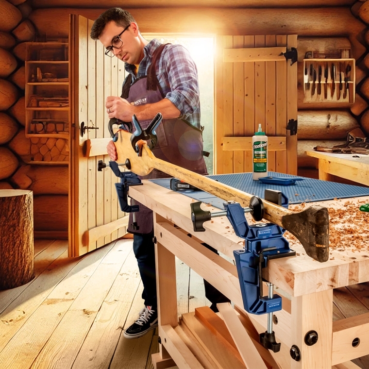 Rockler Hold-It Bench Clamps, 2-Pack - full pic 