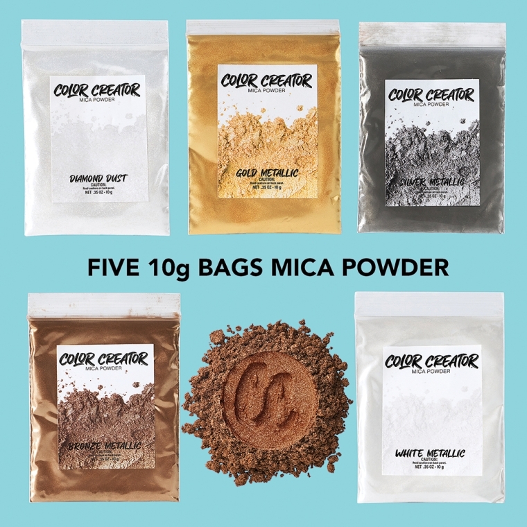 MAS Color Creator Premier Gift Pack of 20 Assorted Dyes, Powders and Glitters - full pic 
