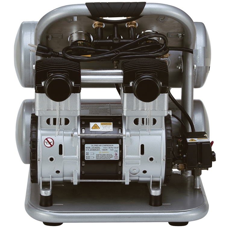 California Air Tools Ultra Quiet Air Compressor 4620AC, 2HP, 4.6-Gallon Aluminum Tank - full pic 