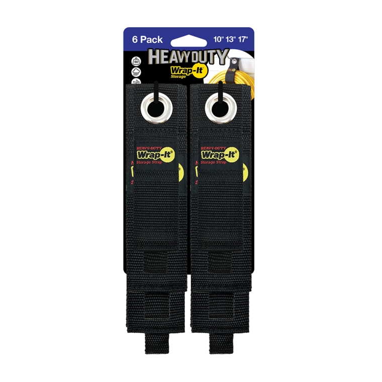 Wrap-It Heavy-Duty Hook-and-Loop Storage Straps with Grommets - full pic 