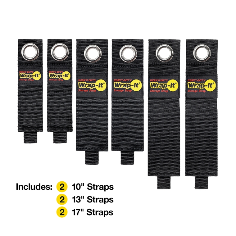 Wrap-It Heavy-Duty Hook-and-Loop Storage Straps with Grommets - full pic 