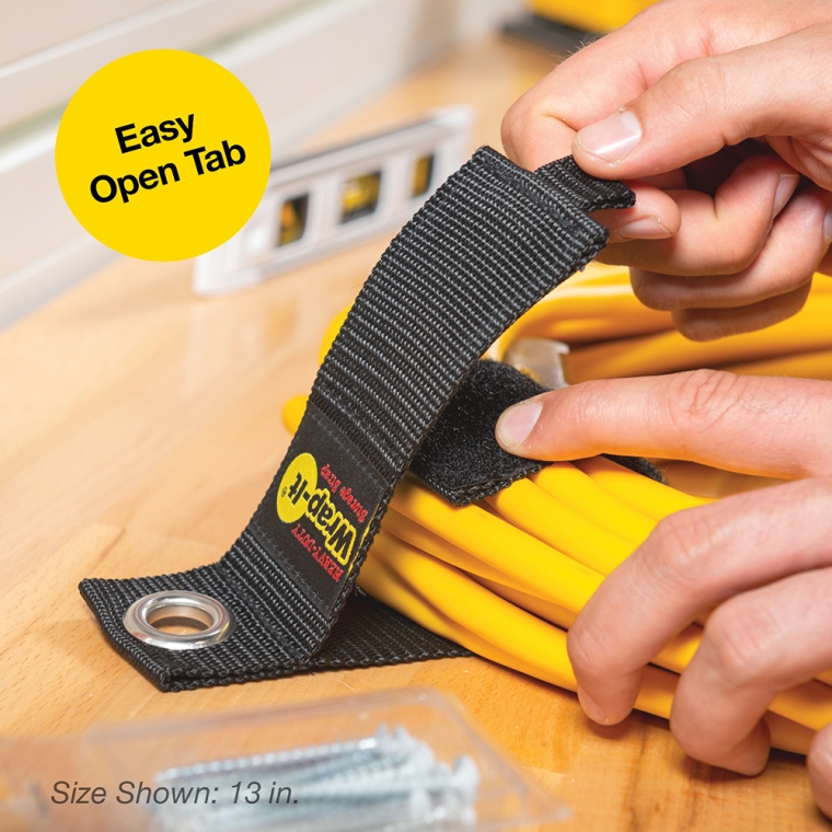 Wrap-It Heavy-Duty Hook-and-Loop Storage Straps with Grommets - full pic 