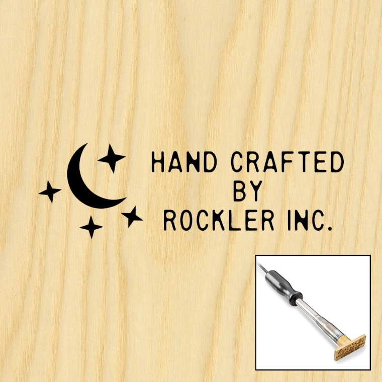 Three-Line Starry Night on Left Branding Iron, Electric Handle - main pic