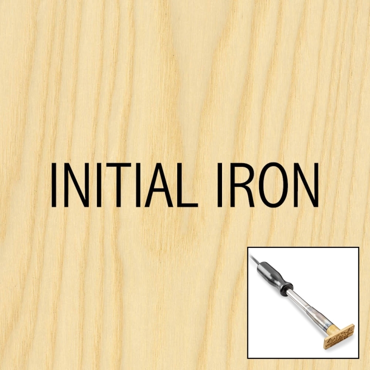 One-Line Initials Branding Iron, Electric Handle - main pic