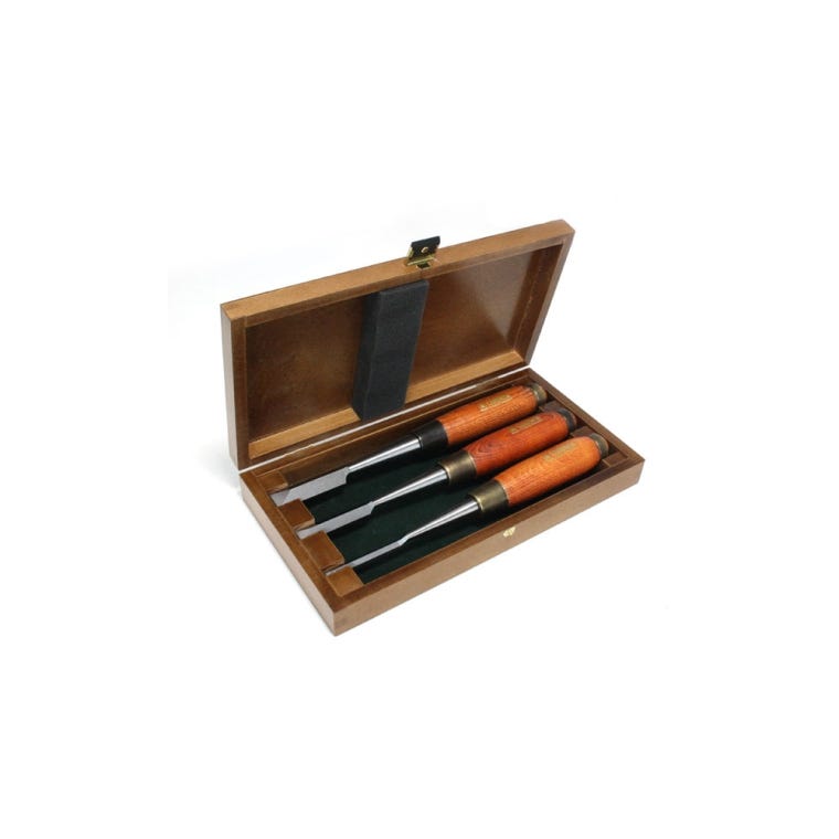 Narex Dovetail Chisel Set with Wooden Case - full pic 